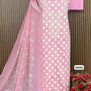 Pure Jam cotton designer suit neck gala work (M60K)