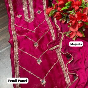 FENDI SILK DESIGNER SUIT (FENDI PANEL)