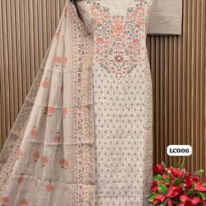 linen shimmer digital designer suit (LC006)