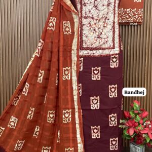 BANDHEJ COTTON DESIGNER SUIT (BANDHEJ)