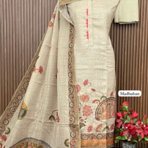 linen shimmer digital designer shirt (MADHUBAN)