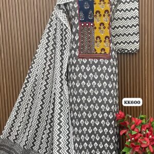 *PURE COTTON DESIGNER KALAMKARI SUIT* (KK600)