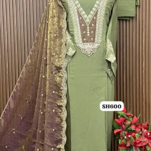 MUL CHANDERI DESIGNER SUIT (MC600)