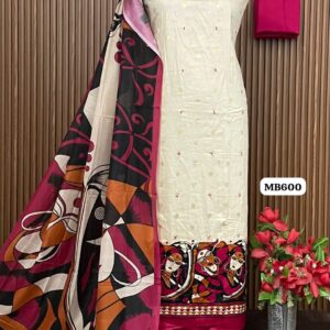 GLACE COTTON DESIGNER SUIT (MB600)