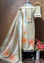 ASSAM SILK DESIGNER SHIRT (GOLDEN)