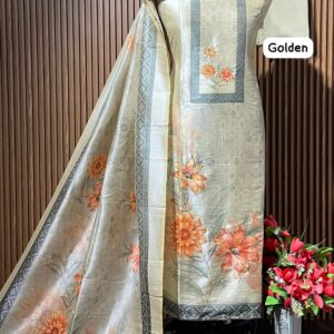 ASSAM SILK DESIGNER SHIRT (GOLDEN)