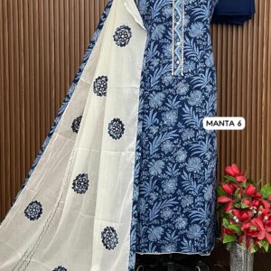 PURE HANDLOOM COTTON DESIGNER SUIT (MAMTA 6)