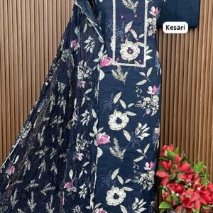 PURE COTTON DESIGNER SHIRT (KESARI)