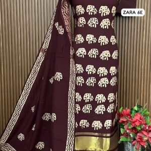 DESIGNER GAJJI SILK SHIRT (ZARA 6E)