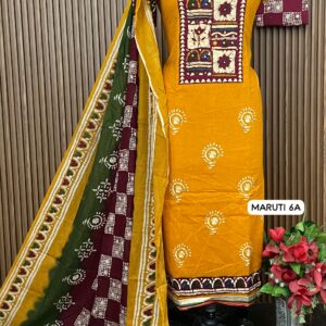 PURE COTTON DESIGNER DABU PRINT SHIRT (MARUTI 6A)