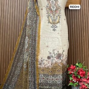 GLASS ORGANZA DESIGNER SHIRT (RIDDHI)