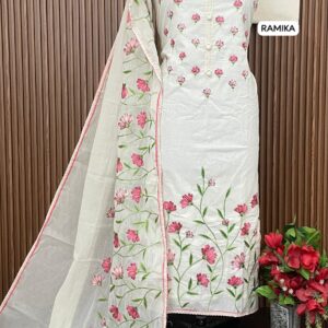 KORA COTTON DESIGNER SHIRT BOUTIQUE THREAD WORK (RAMIKA)