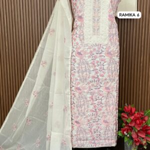KORA COTTON DESIGNER SHIRT BOUTIQUE THREAD WORK (RAMIKA 6)