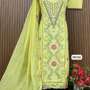 MUL CHANDERI DESIGNER SHIRT (MC06)