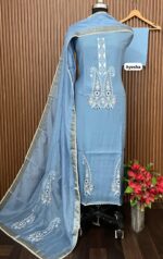 MUL CHANDERI DESIGNER SHIRT (AYESHA)