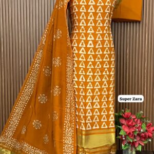 DESIGNER GAJJI SILK SHIRT (SUPER ZARA )