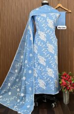 PURE COTTON DESIGNER SHIRT (SKY LINE)