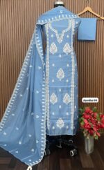MUL CHANDERI DESIGNER SHIRT (AYESHA 06)