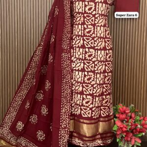 DESIGNER GAJJI SILK SHIRT (SUPER ZARA 6)