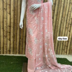 PURE COTTON DESIGNER SHIRT (SKY LINE)
