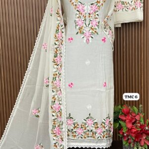 TISSUE MUL CHANDERI DESIGNER SHIRT (TMC 6)