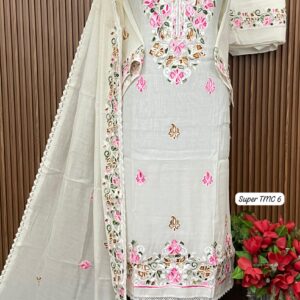 TISSUE MUL CHANDERI DESIGNER SHIRT (SUPER TMC 6)