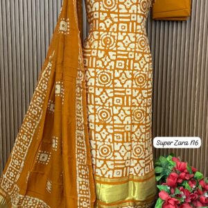 DESIGNER GAJJI SILK SHIRT (SUPER ZARA N6)