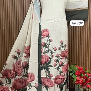 PURE SATIN CRAPE DESIGNER SHIRT (TIP TOP)