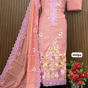 MUL CHANDERI DESIGNER SHIRT (SHILPA)