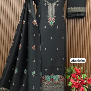 Premium Weaving Pashmina Suit With Designer Stole (AKANKSHA)