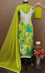 Designer glass organza handwork shirt (TEEJ)