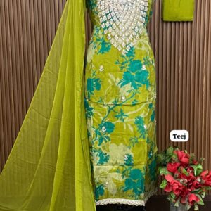 Designer glass organza handwork shirt (TEEJ)