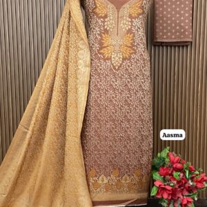 Premium kalamkari Weaving Pashmina Suit With Designer Stole (AASMA)