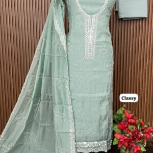 MUL CHANDERI DESIGNER SHIRT (CLASSY)