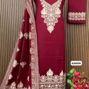 Pure kaani Weaving Designer suit (K900N)