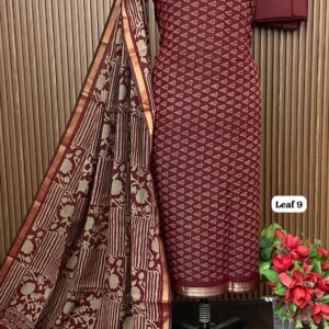 MAHESHWARI DESIGNER SHIRT ( LEAF 9)
