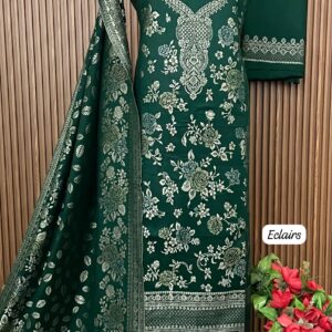 Premium kalamkari Weaving Pashmina Suit With Designer Stole (ECLAIRS)