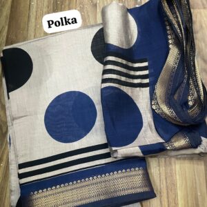 MAHESHWARI DESIGNER SHIRT (POLKA)