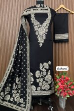 Pure kaani pashmina Weaving suit stole (GULKAND)
