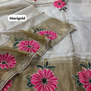 JAAMDANI DESIGNER SHIRT (MARIGOLD)