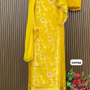 MODAL SILK BANARSI DESIGNER SHIRT (LEENA)
