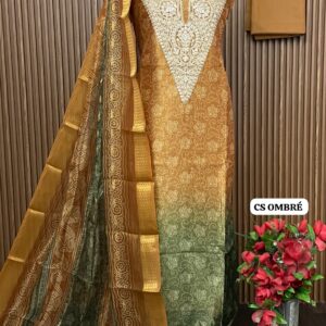 CHANDERI SILK DESIGNER OMBRE SHIRT (CS OMBRE)