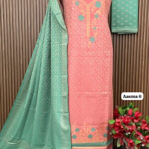 Premium kalamkari Weaving Pashmina Suit With Designer Stole (AASMA 6)