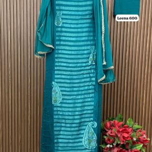 MODAL SILK BANARSI DESIGNER SHIRT (LEENA 600)