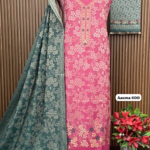 Premium kalamkari Weaving Pashmina Suit With Designer Stole (AASMA 600)