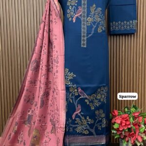 SUPER HIT Premium Weaving Pashmina Suit With Designer Stole (SPARROW)