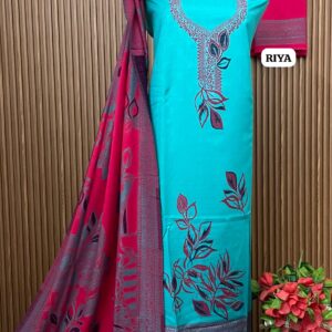 SUPER HIT Premium Weaving Pashmina Suit With Designer Stole (RIYA)