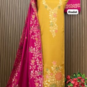 SUPER HIT Premium Weaving Pashmina Suit With Designer Stole (IBADAT)