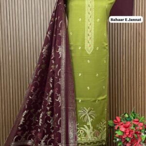 SUPER HIT Premium Weaving Pashmina Suit With Designer Stole (BAHAAR E JANNAT)