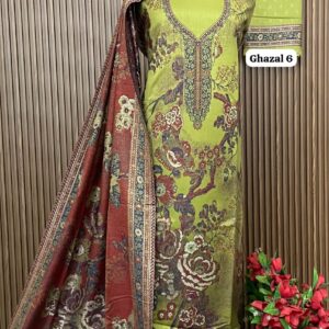 Premium kalamkari Weaving Pashmina Suit With Designer Stole (GHAZAL 6)